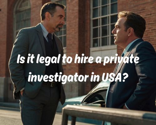 a legally hired PI in USA