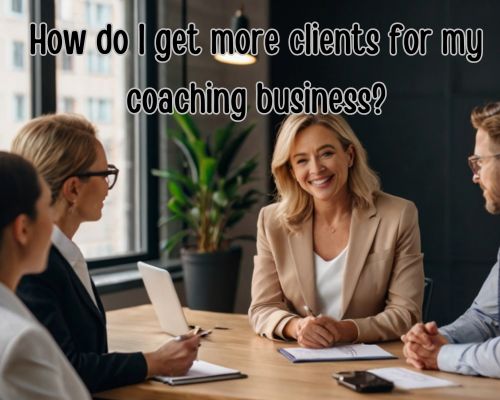 a business coach having a business discussion with professionals