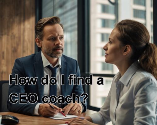 a coach and a ceo having a talk