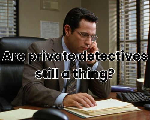 a private investigator focuses on his work