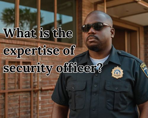 guard with his eyes on the premises